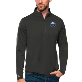 Men's Buffalo Sabres Antigua Charcoal Tribute Quarter-Zip Pullover Top