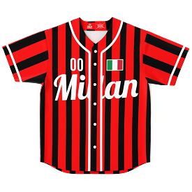 Milan Baseball Jersey - Custom Name + Number