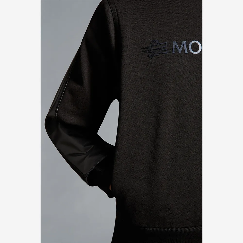 MONCLER  |Long Sleeves Plain Cotton Hoodies & Sweatshirts