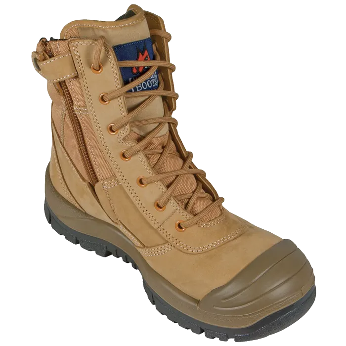 Mongrel Wheat High Leg ZipSider Steel Cap Boot SC Series