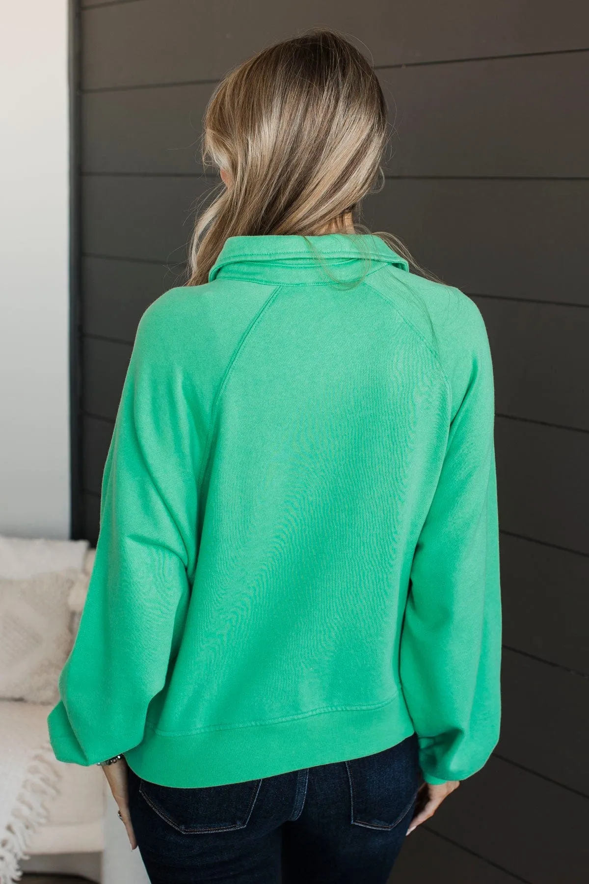 Natural Charm Pullover Top- Shamrock