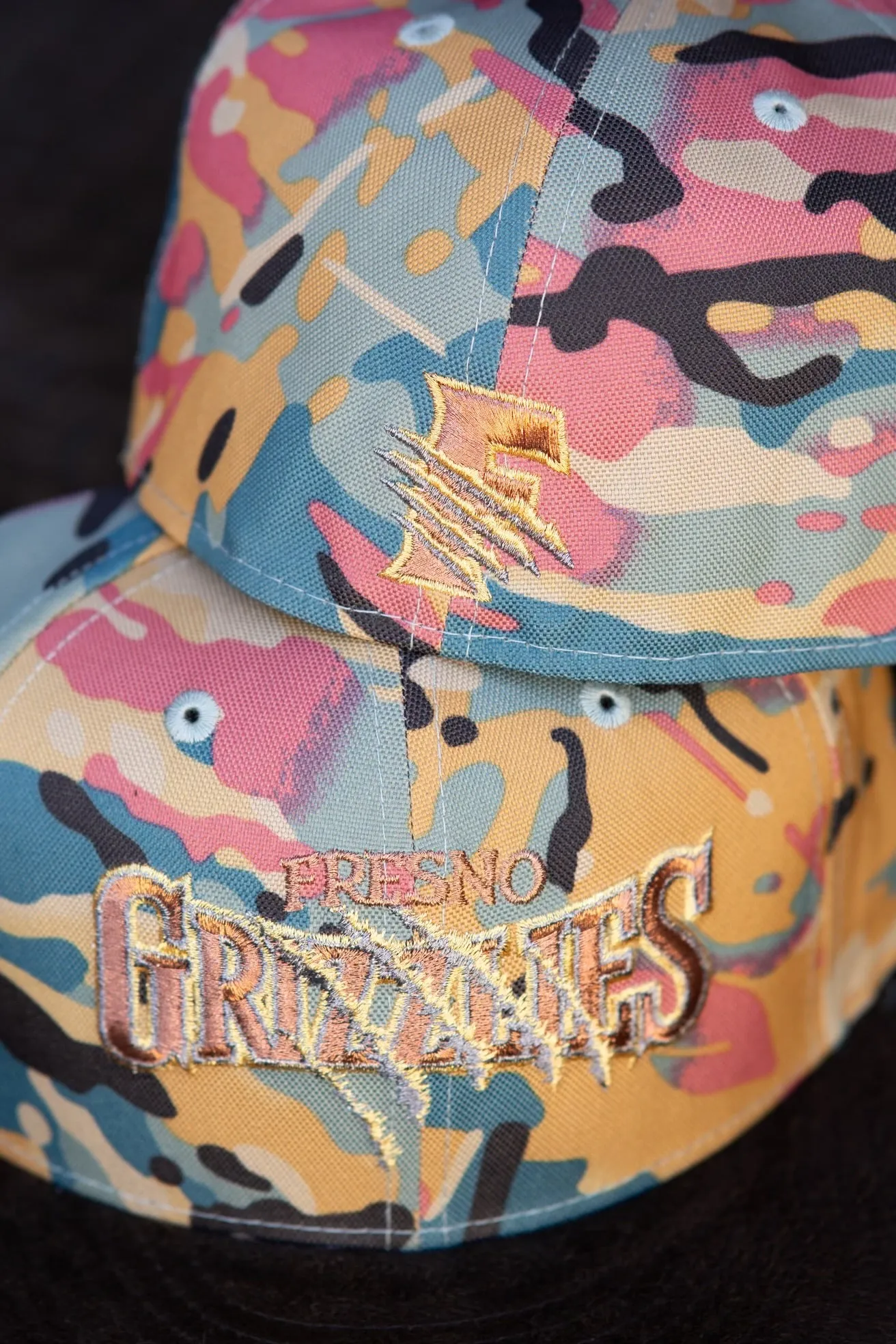 New Era Fresno Grizzlies Grey UV (Camo/Brown Suede) 59Fifty Fitted