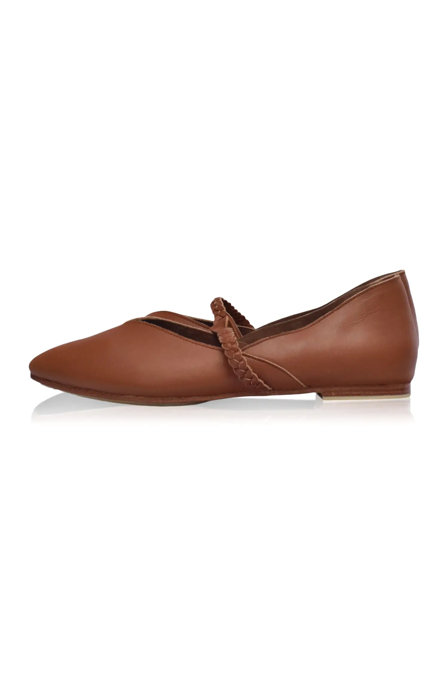 New Love Leather Ballet Flats