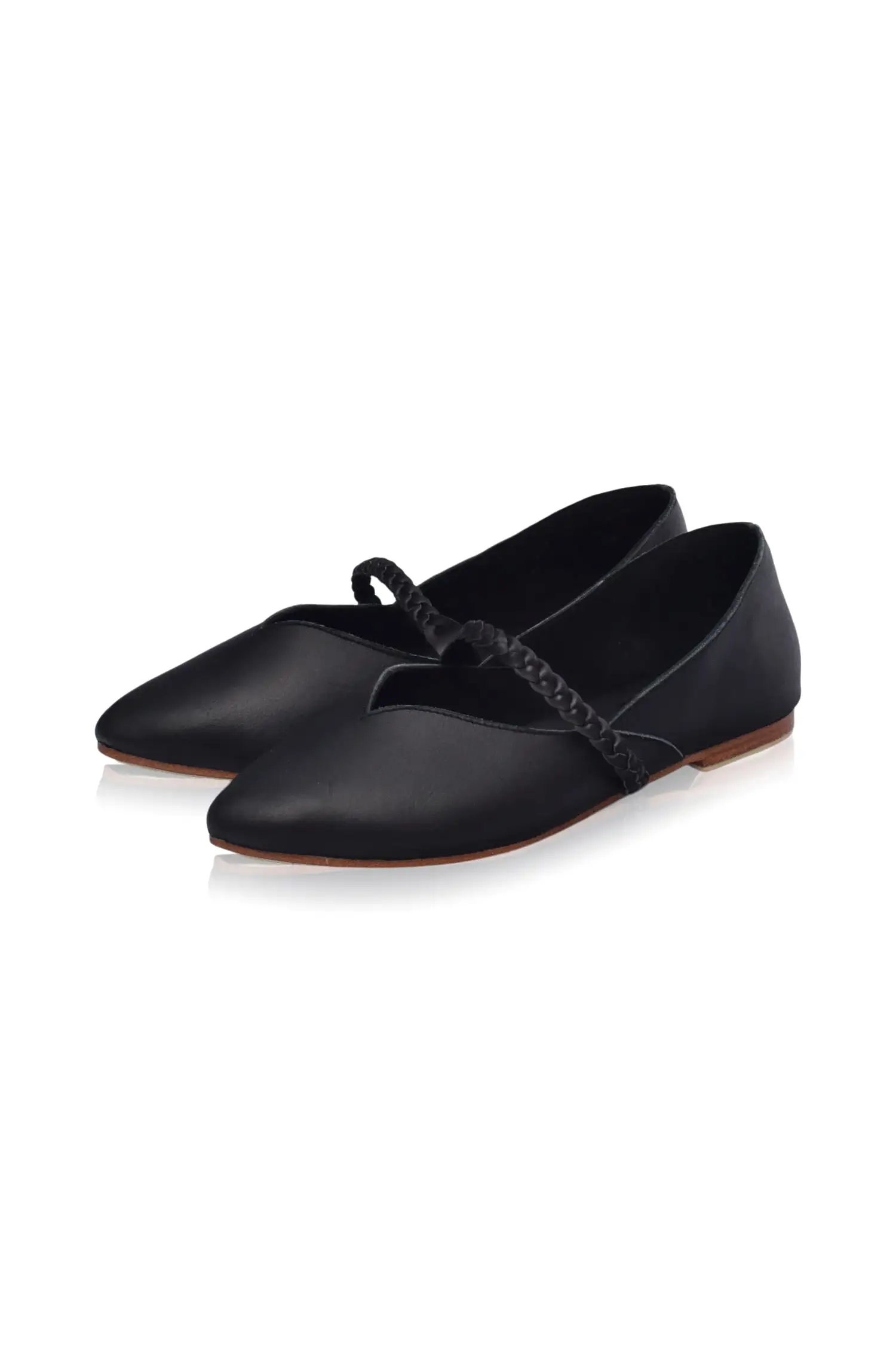 New Love Leather Ballet Flats