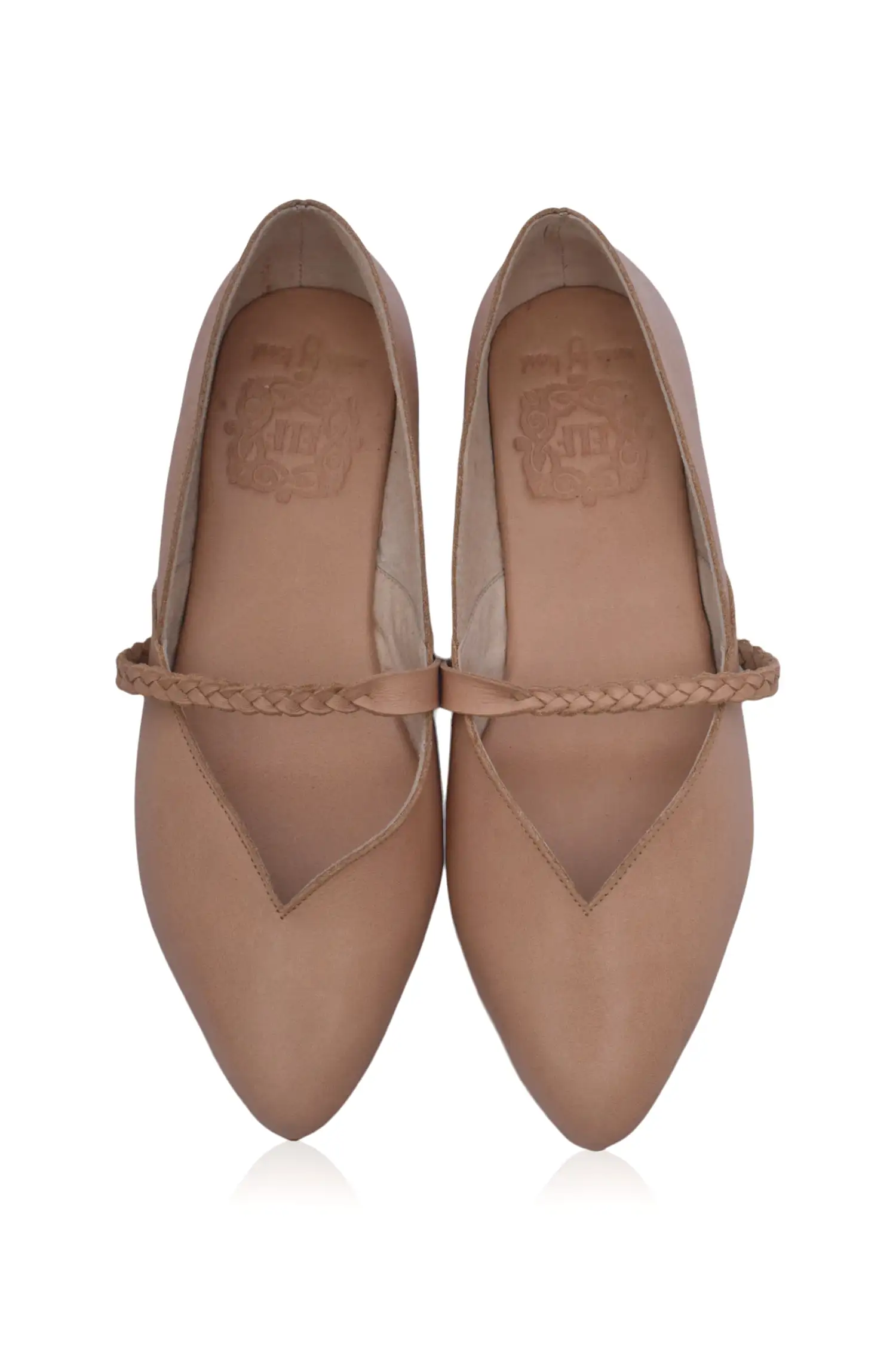 New Love Leather Ballet Flats