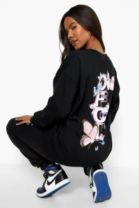 Ofcl Butterfly Sweater Tracksuit