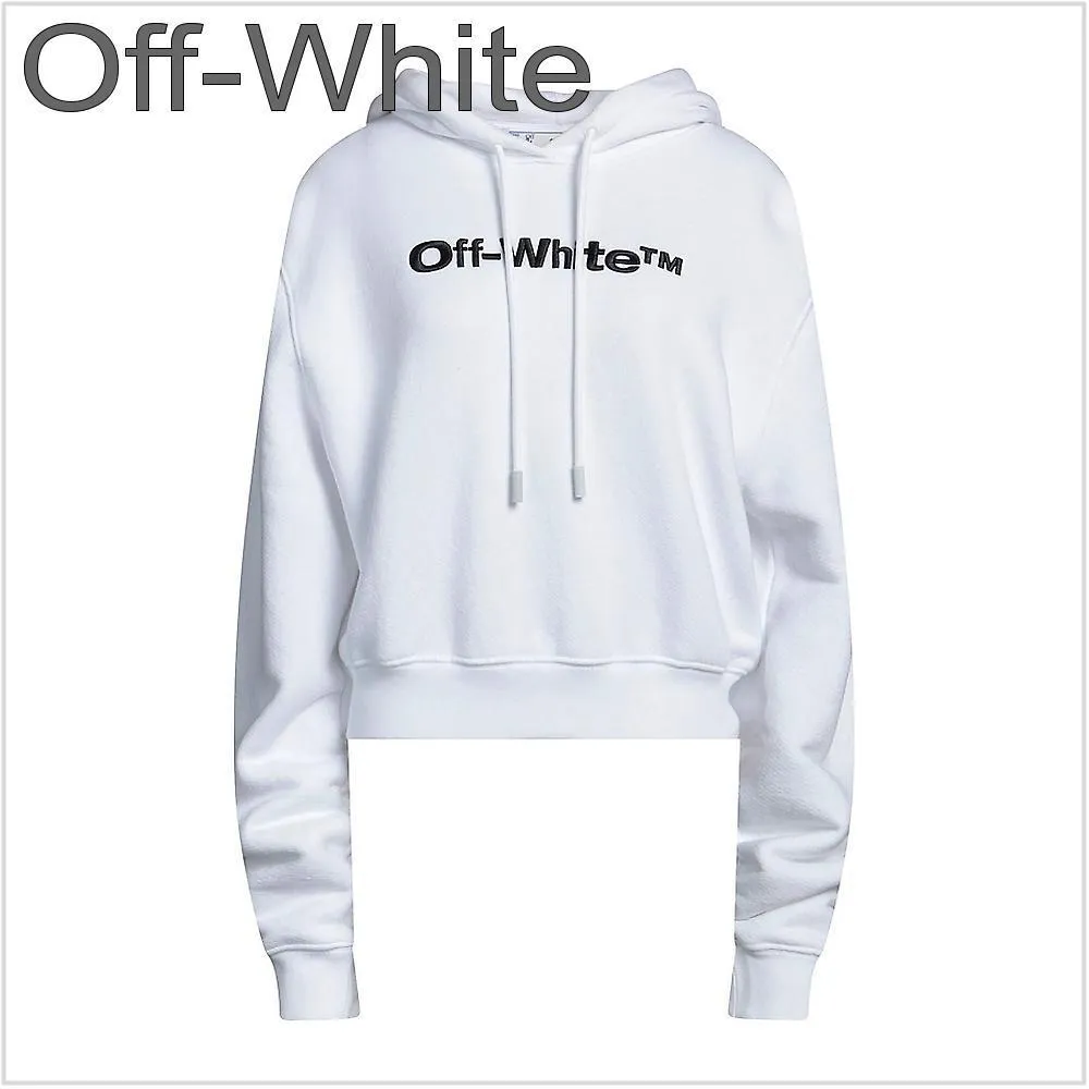 Off-White  |Long Sleeves Cotton Hoodies & Sweatshirts