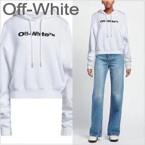 Off-White  |Long Sleeves Cotton Hoodies & Sweatshirts