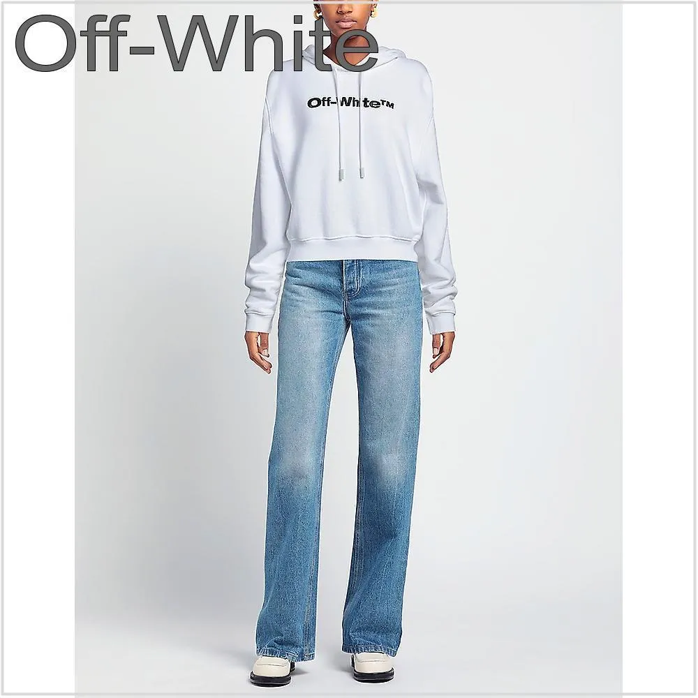 Off-White  |Long Sleeves Cotton Hoodies & Sweatshirts