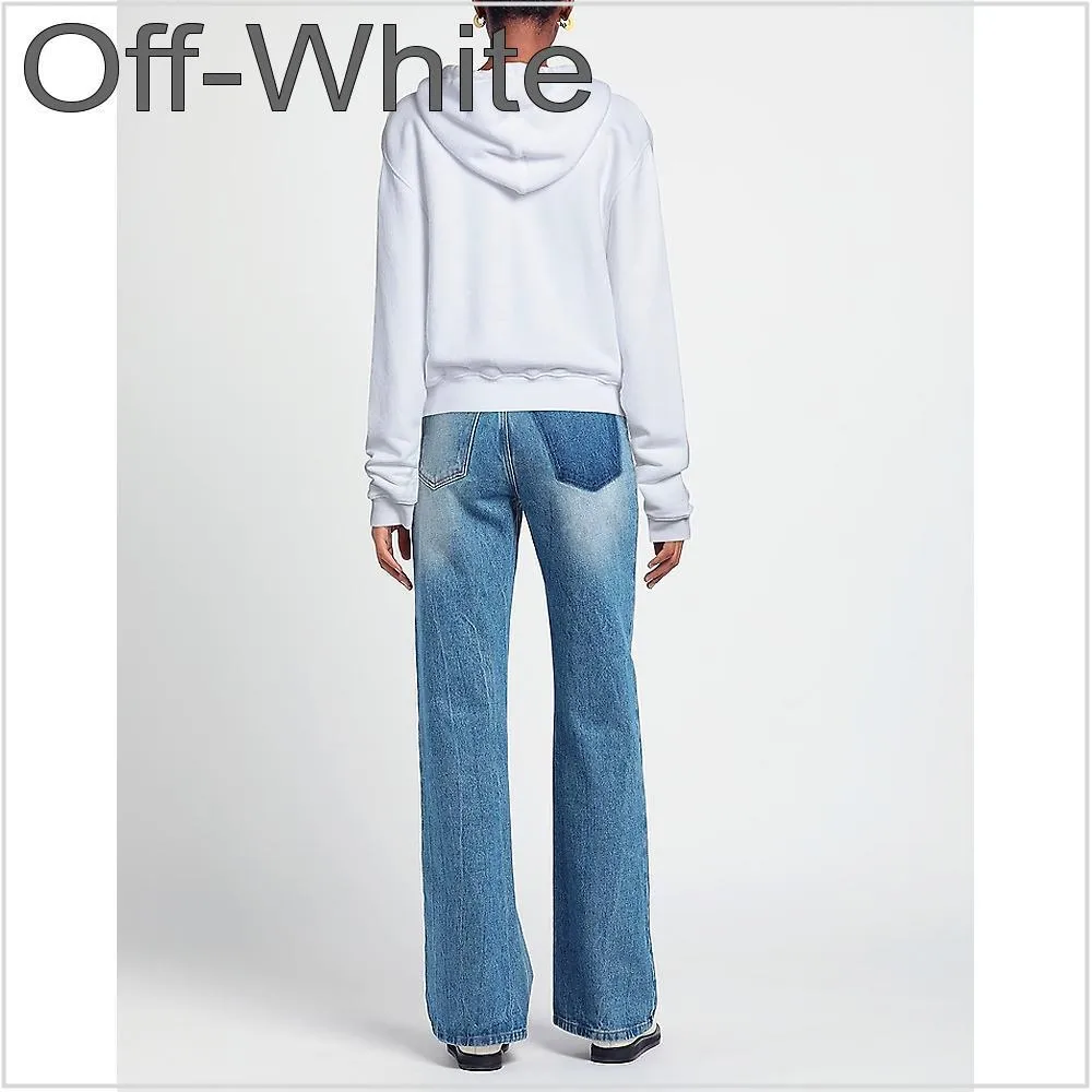 Off-White  |Long Sleeves Cotton Hoodies & Sweatshirts