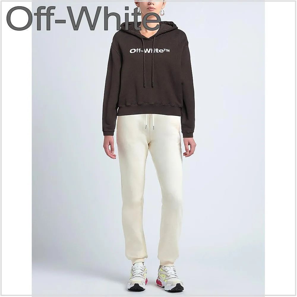 Off-White  |Long Sleeves Cotton Hoodies & Sweatshirts