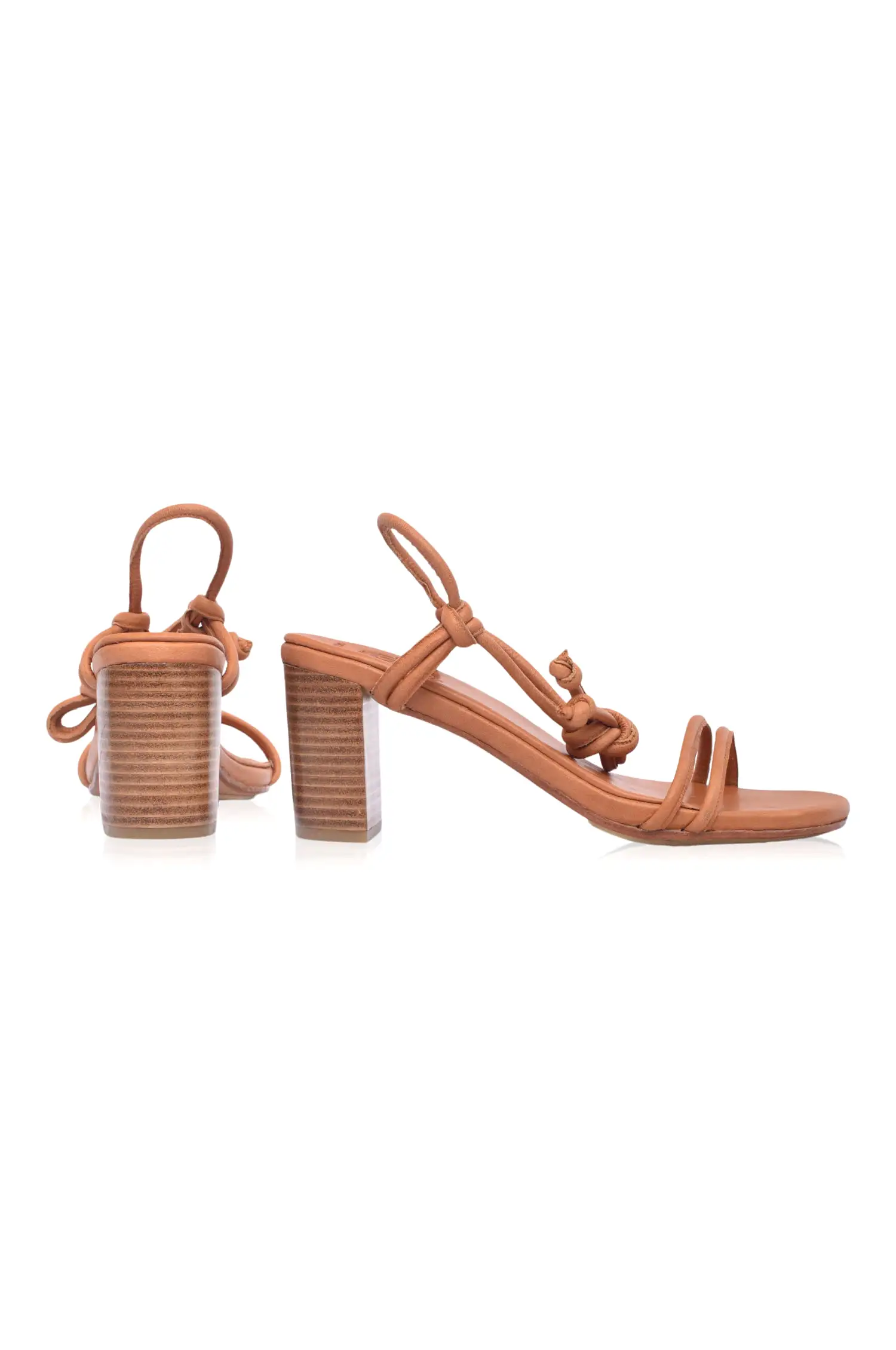 Ophelia Block Heel Wrap Sandals