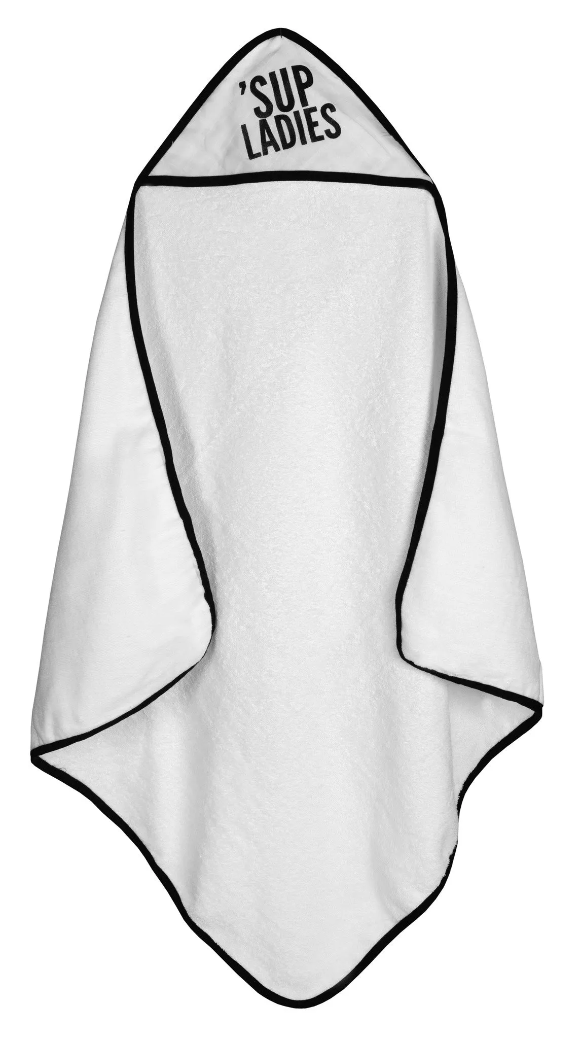 Organic Cotton Muslin + Terry Hooded Towel -  'Sup Ladies