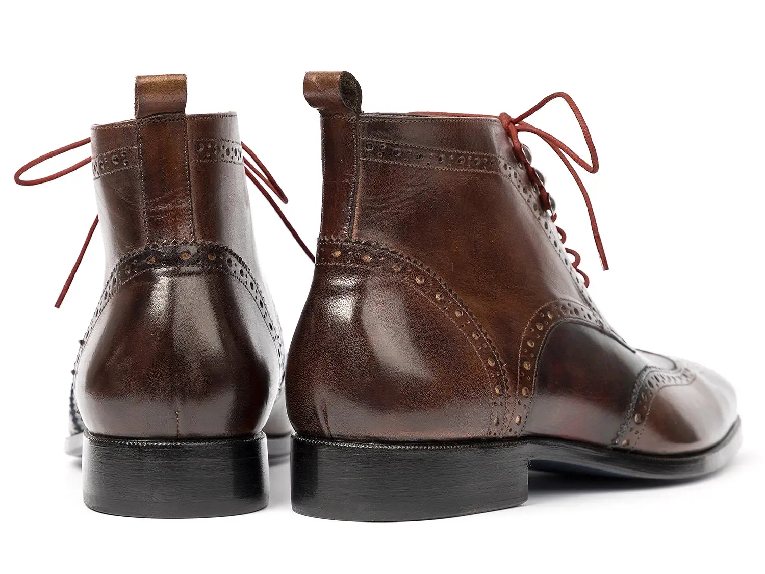 Paul Parkman Wingtip Ankle Boots Brown