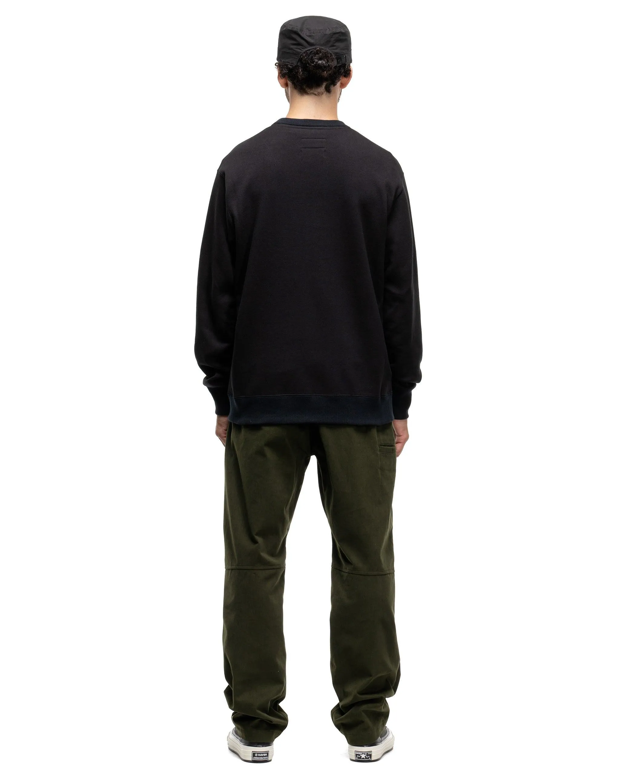 Prime Crewneck - Suvin Cotton Terry Black