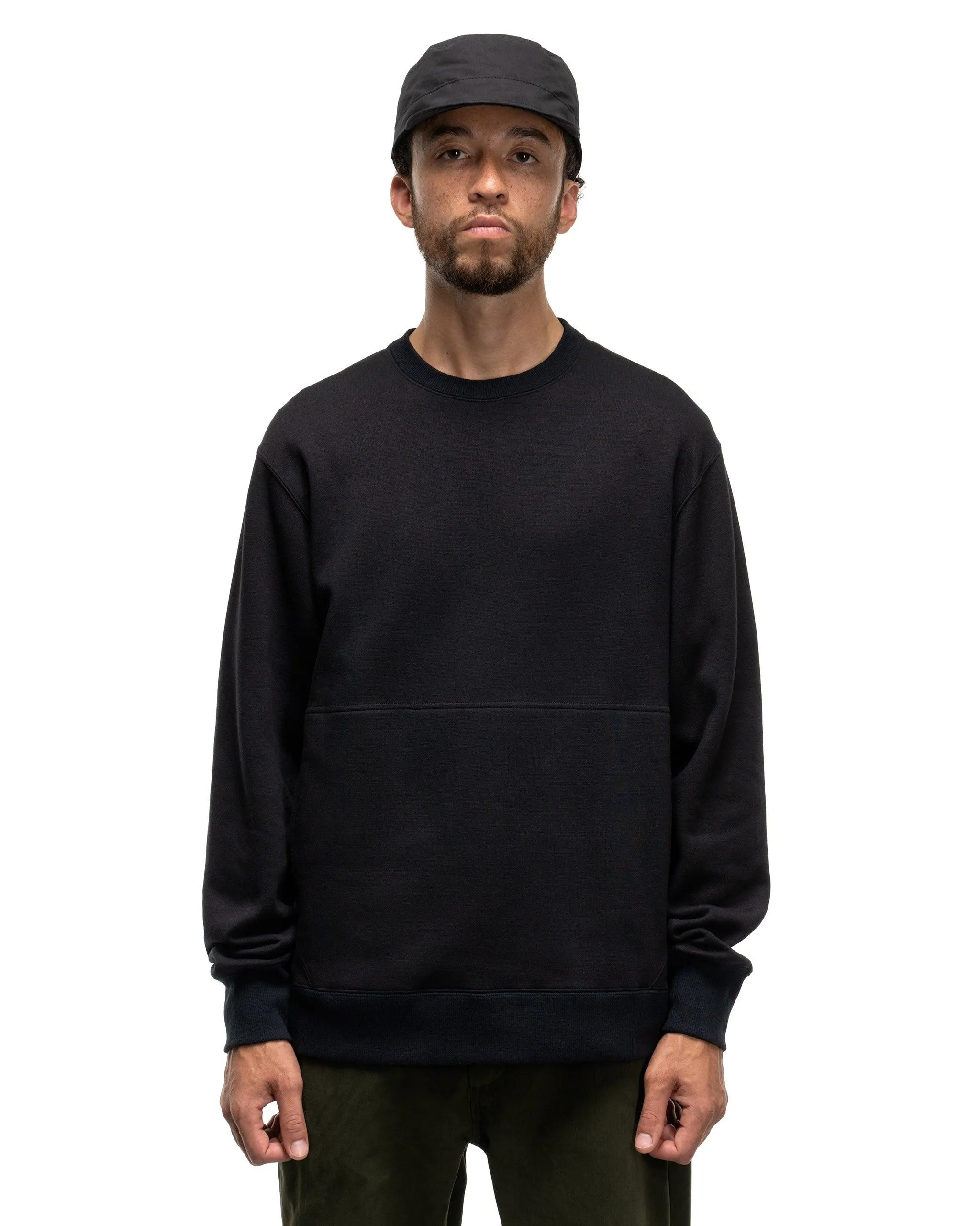 Prime Crewneck - Suvin Cotton Terry Black