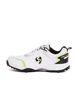 SG Scorer 5.0 Cricket Shoe - White/Black/Lime