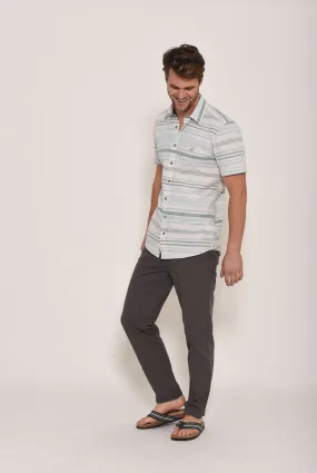 Short Sleeve Stripe Shirt