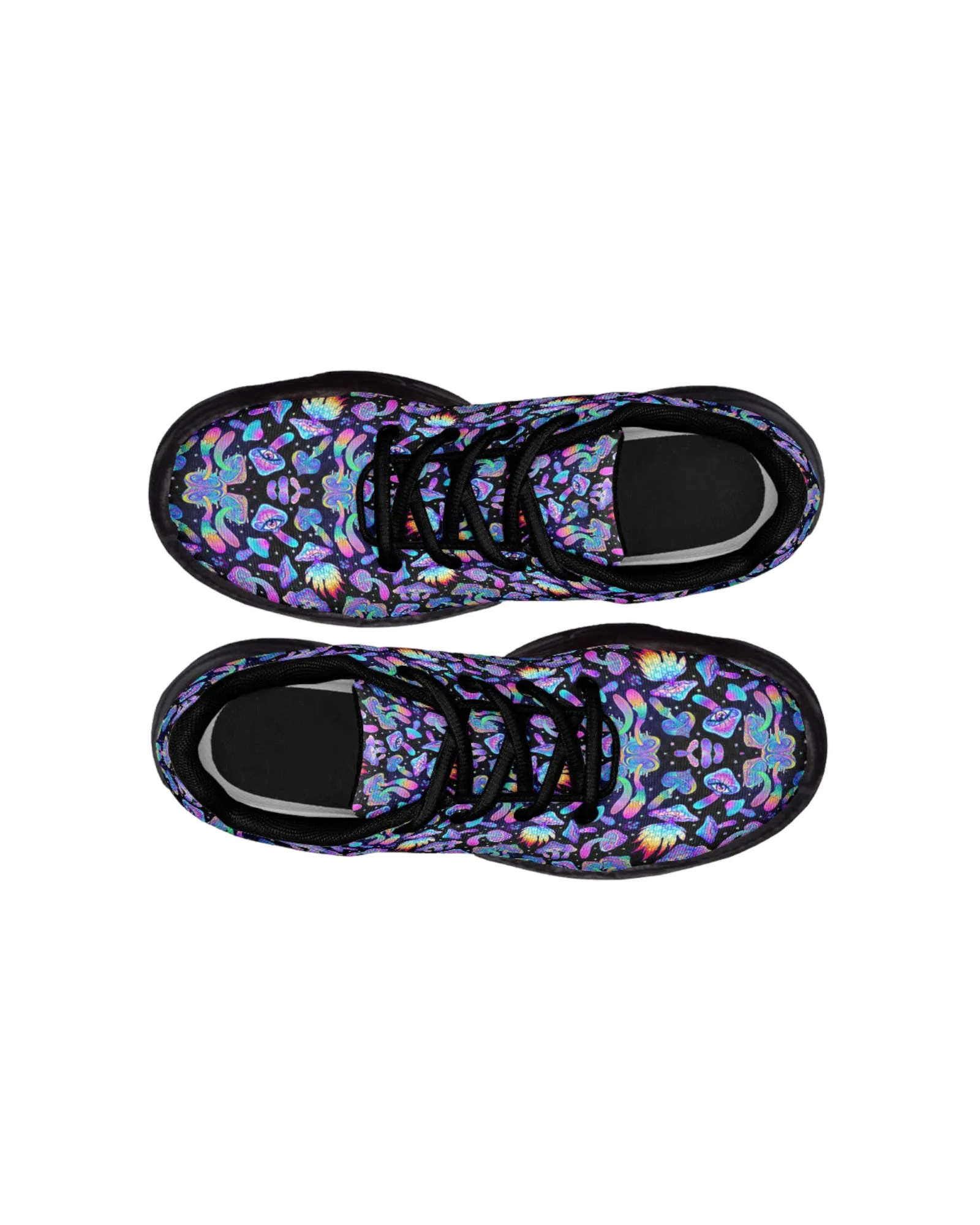 Shroomin Black Chunky Festival Sneakers