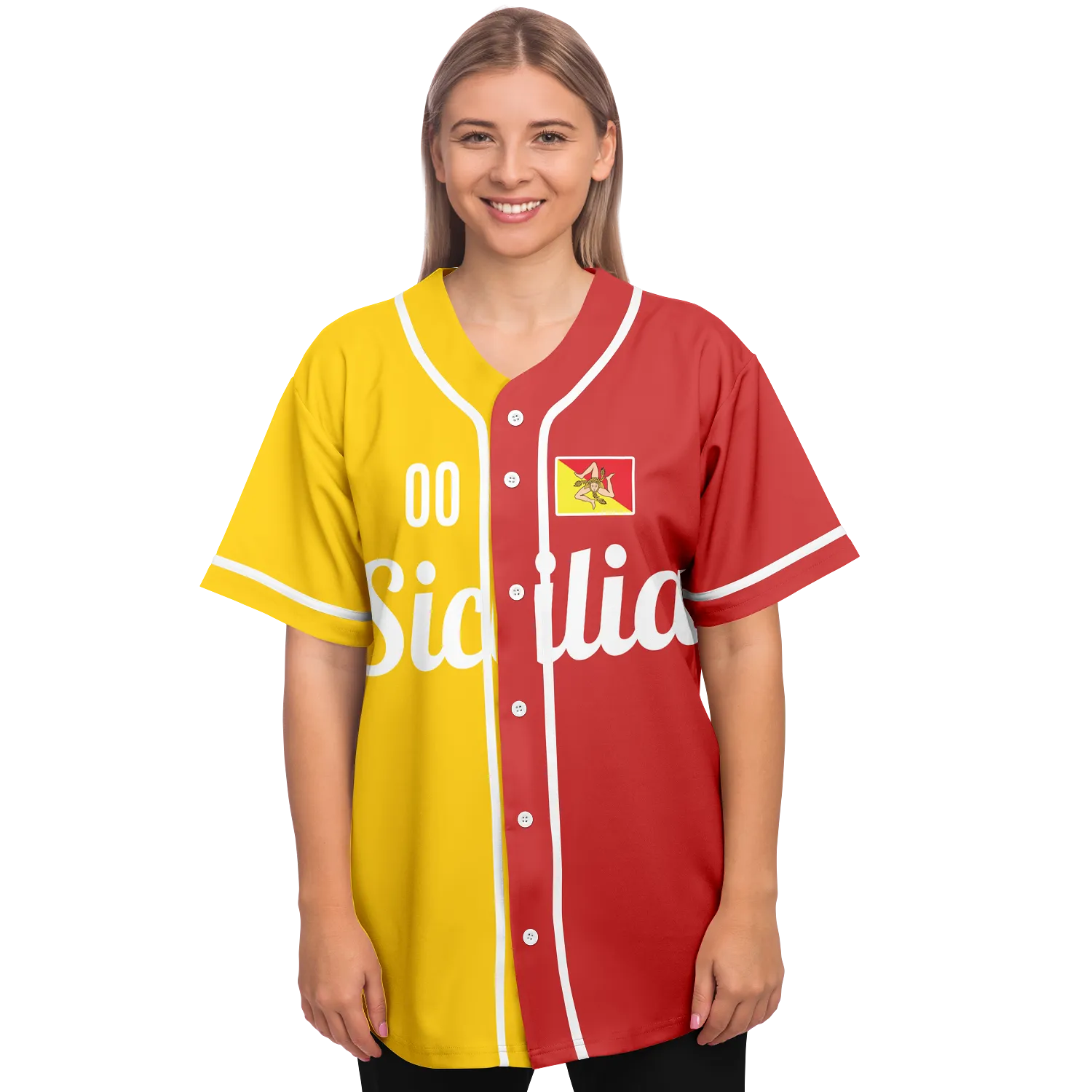 Sicily Baseball Jersey - Custom Name + Number