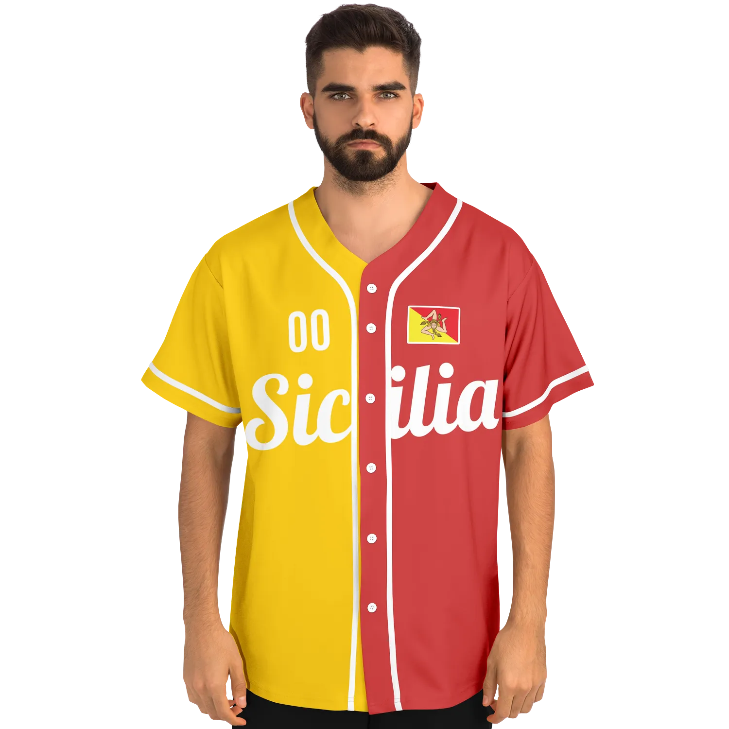 Sicily Baseball Jersey - Custom Name + Number