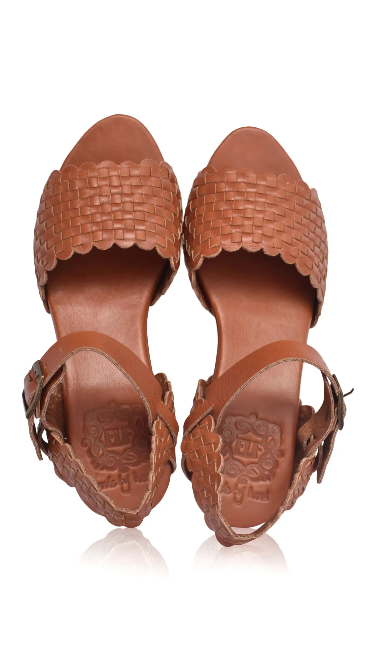 Sicily Wooden Heel Woven Sandals