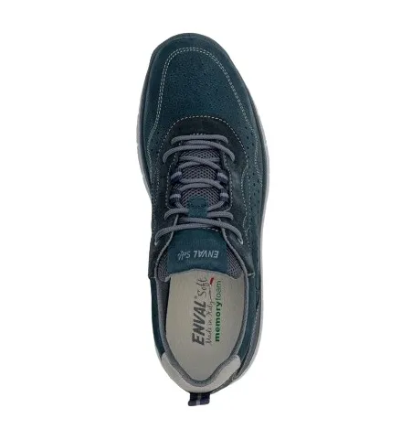 SNEAKERS ENVAL SOFT UOMO PELLE SCAMOSCIATA NAGUM BLU 5729500