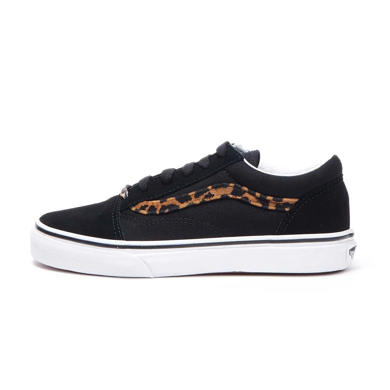 SNEAKERS JN OLD SKOOL Bambina Leopard fur Black