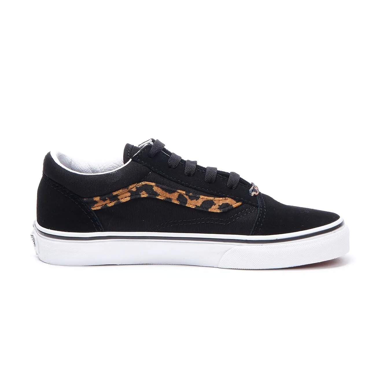 SNEAKERS JN OLD SKOOL Bambina Leopard fur Black