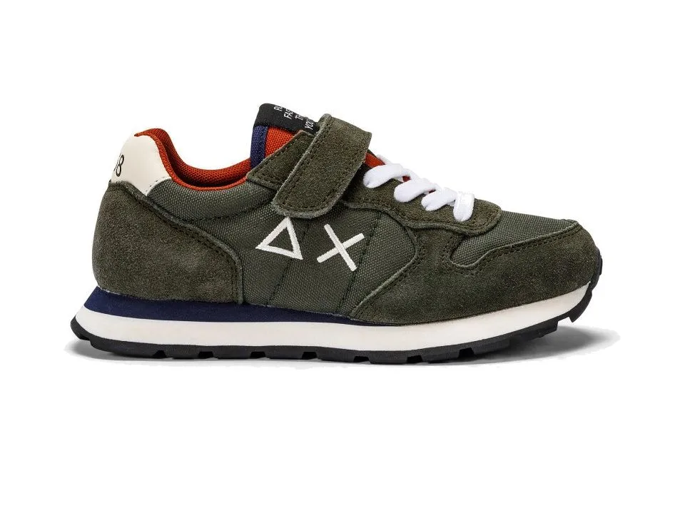 SNEAKERS SUN68 KIDS BOY'S TOM SOLID MILITARE Z43301K 74/A TG:30>32