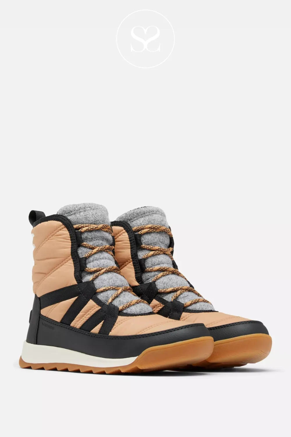 SOREL NL5162 WHITNEY TAN WATERPROOF WALKING BOOTS