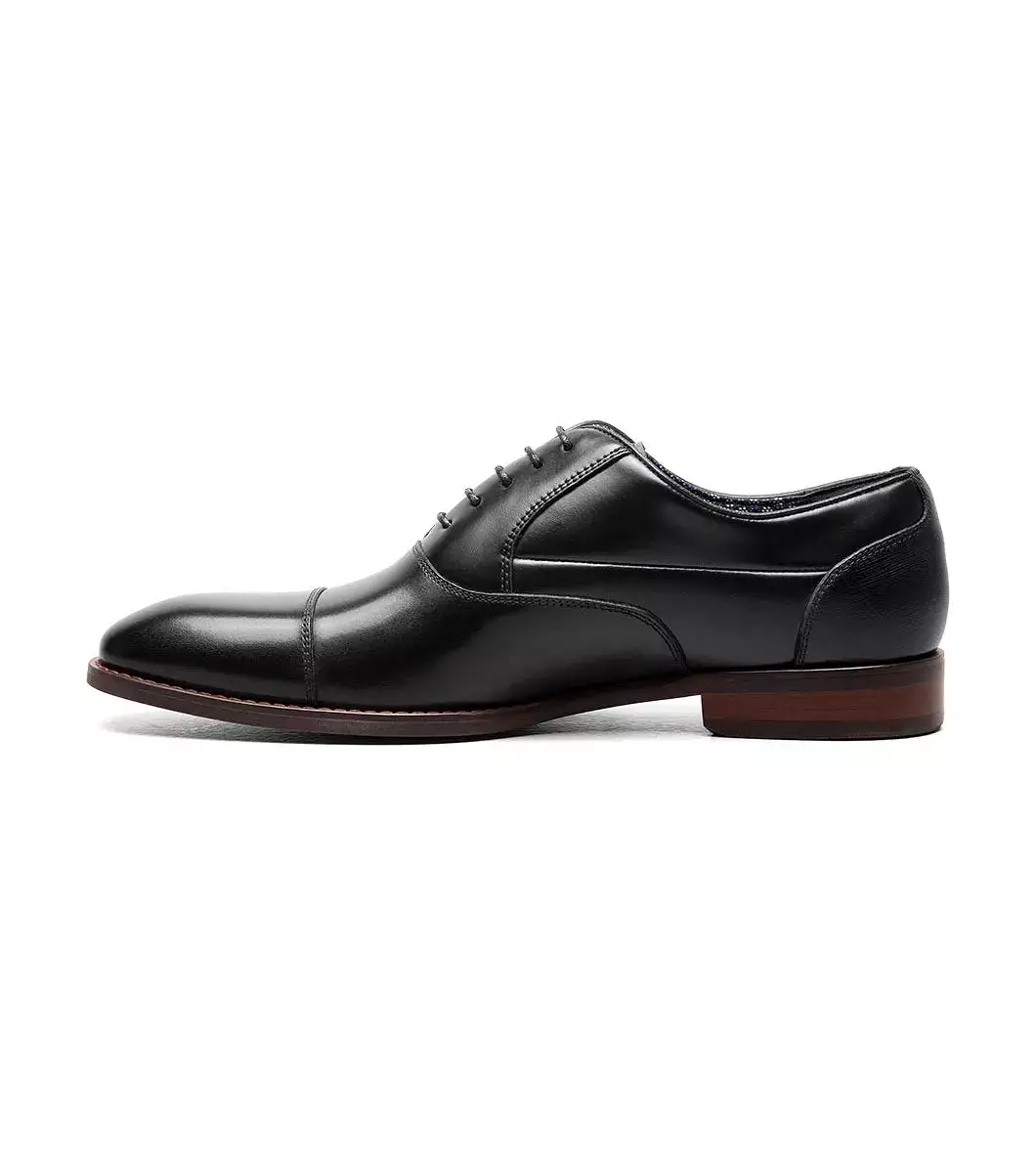 Stacy Adams - KALLUM Cap Toe Oxford - Black - 25568-001