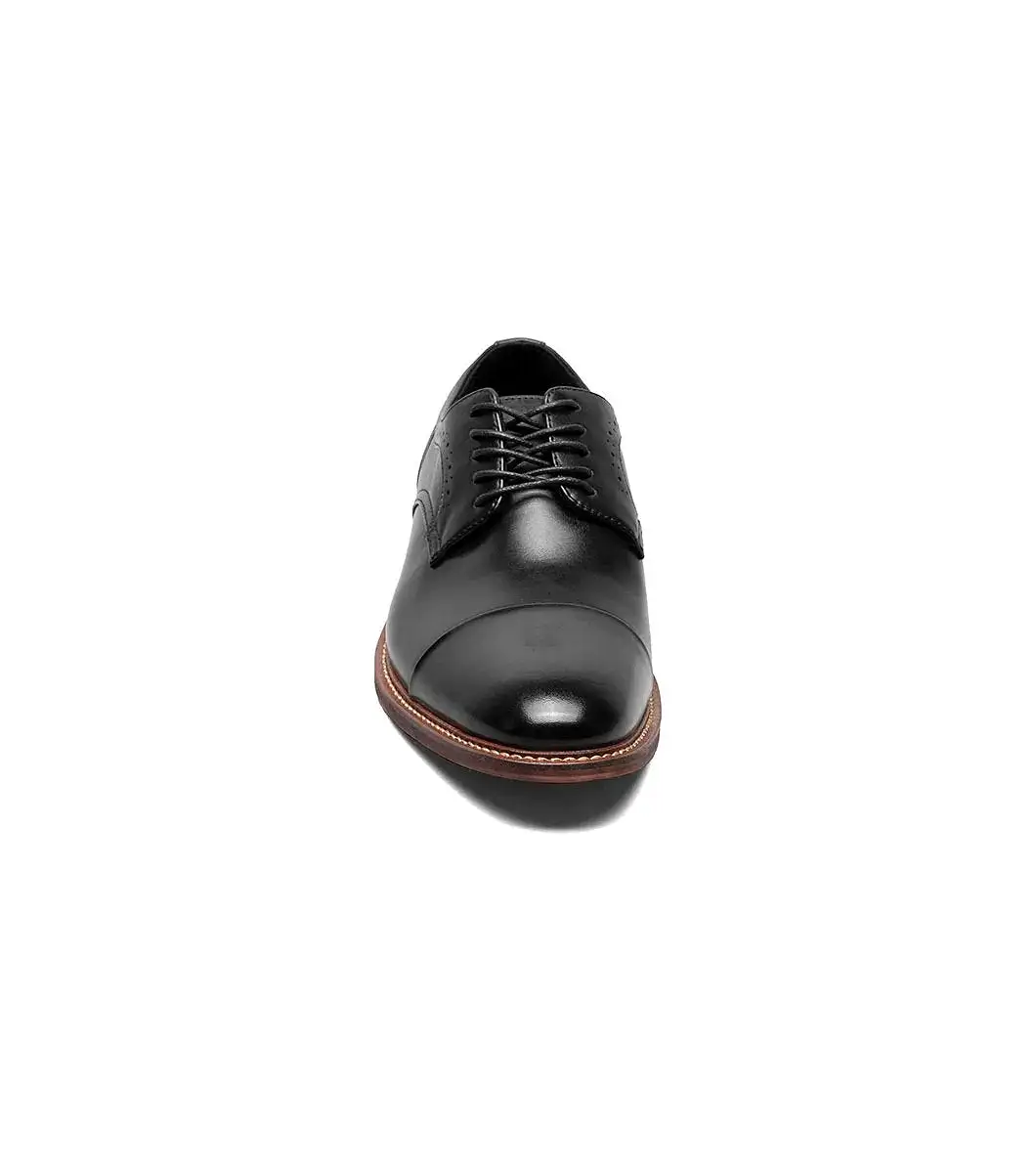 Stacy Adams - MADDOX Cap Toe Oxford - Black Smooth - 25488-005