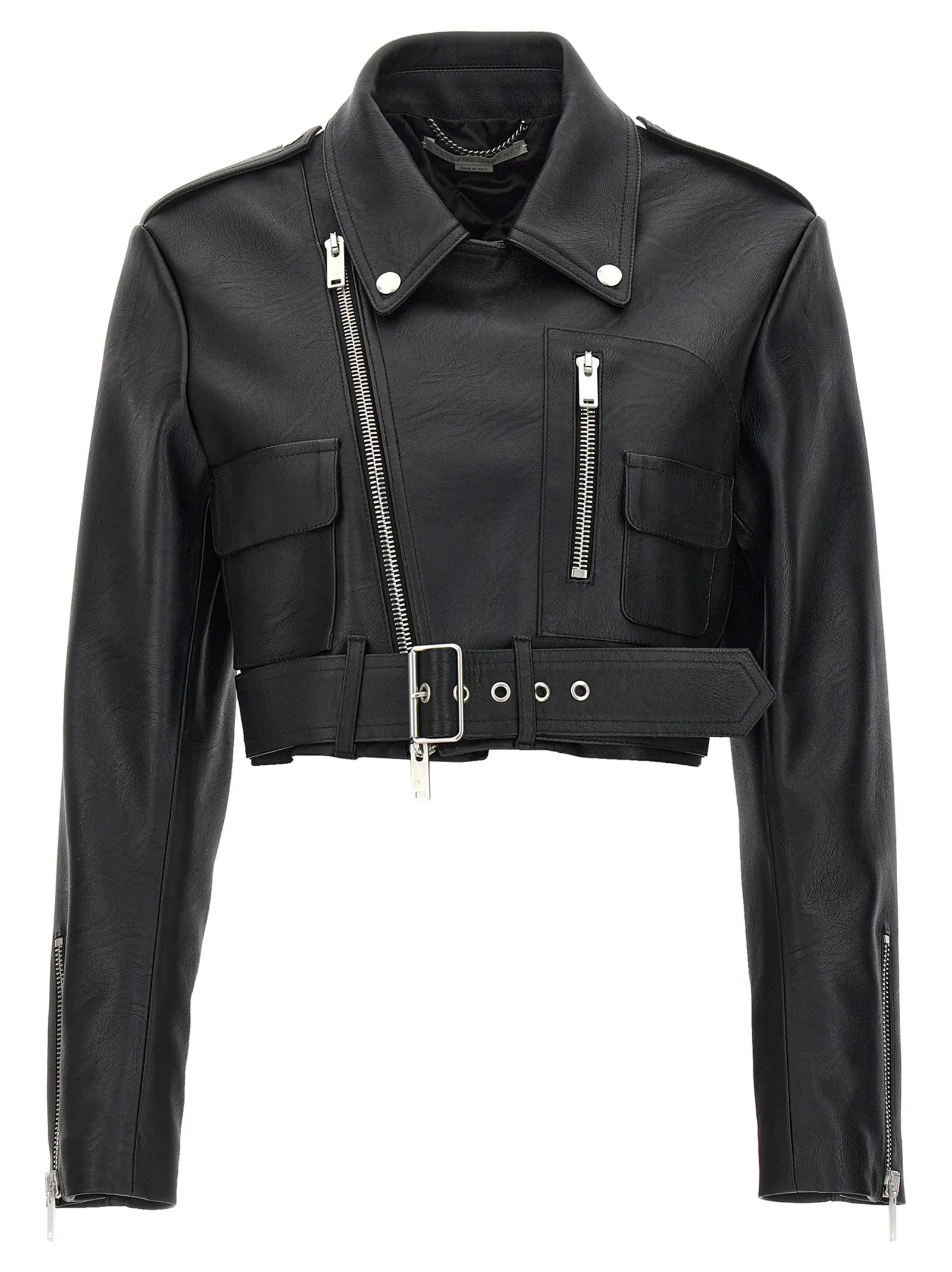 Stella McCartney  |Cropped Alter Mat Biker Jacket