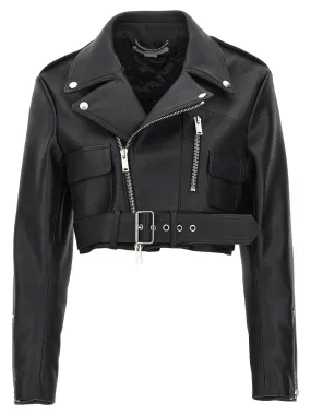 Stella McCartney  |Cropped Alter Mat Biker Jacket