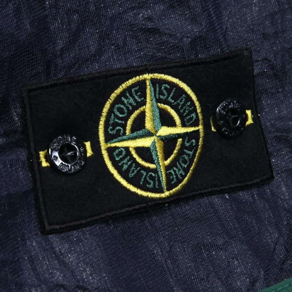 Stone Island Micro Rip Stop 7 Den Hooded JacketEmerald