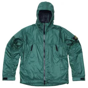 Stone Island Micro Rip Stop 7 Den Hooded JacketEmerald