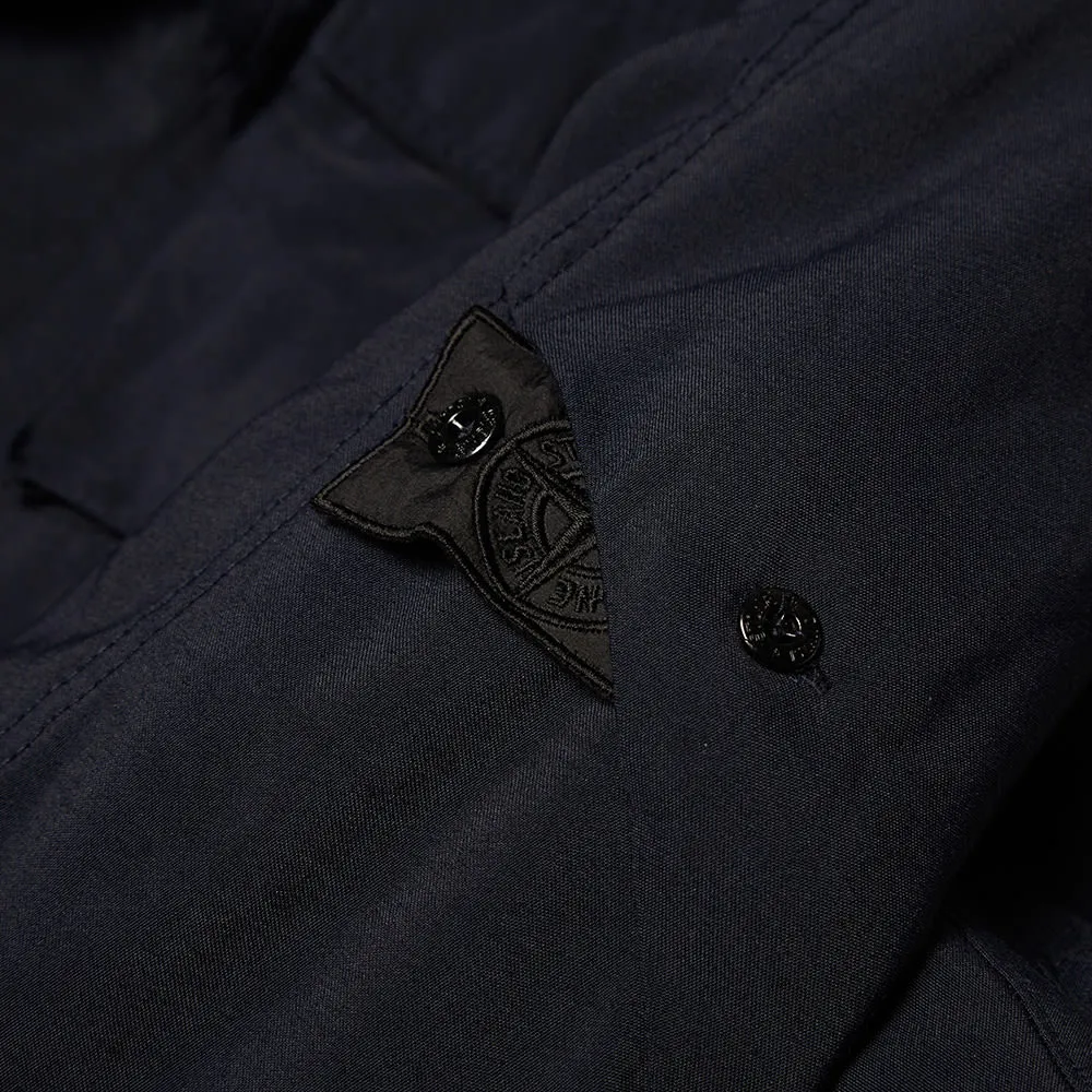 Stone Island Shadow Project Textured Garment Dyed Hooded M-65 JacketNavy