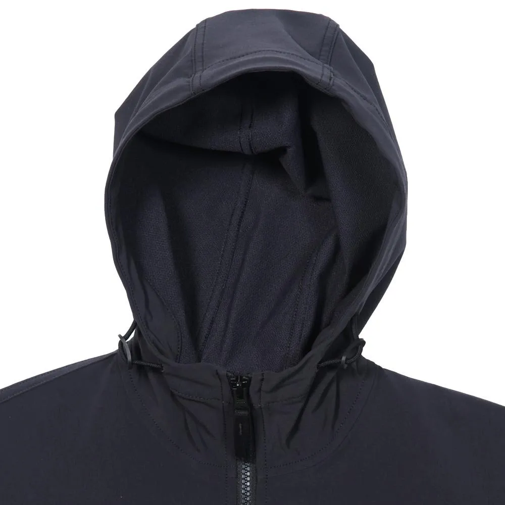 Stone Island Soft Shell Hooded JacketBlack