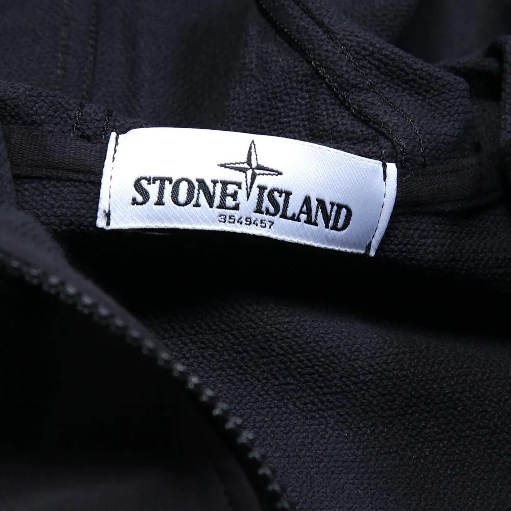 Stone Island Soft Shell Hooded JacketBlack