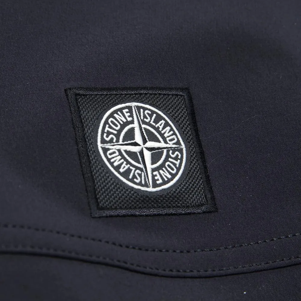 Stone Island Soft Shell Hooded JacketBlack