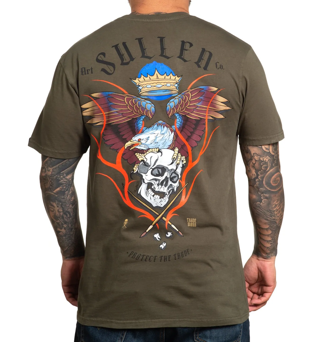 SULLEN Eagle Flame Men Graphic T-Shirt