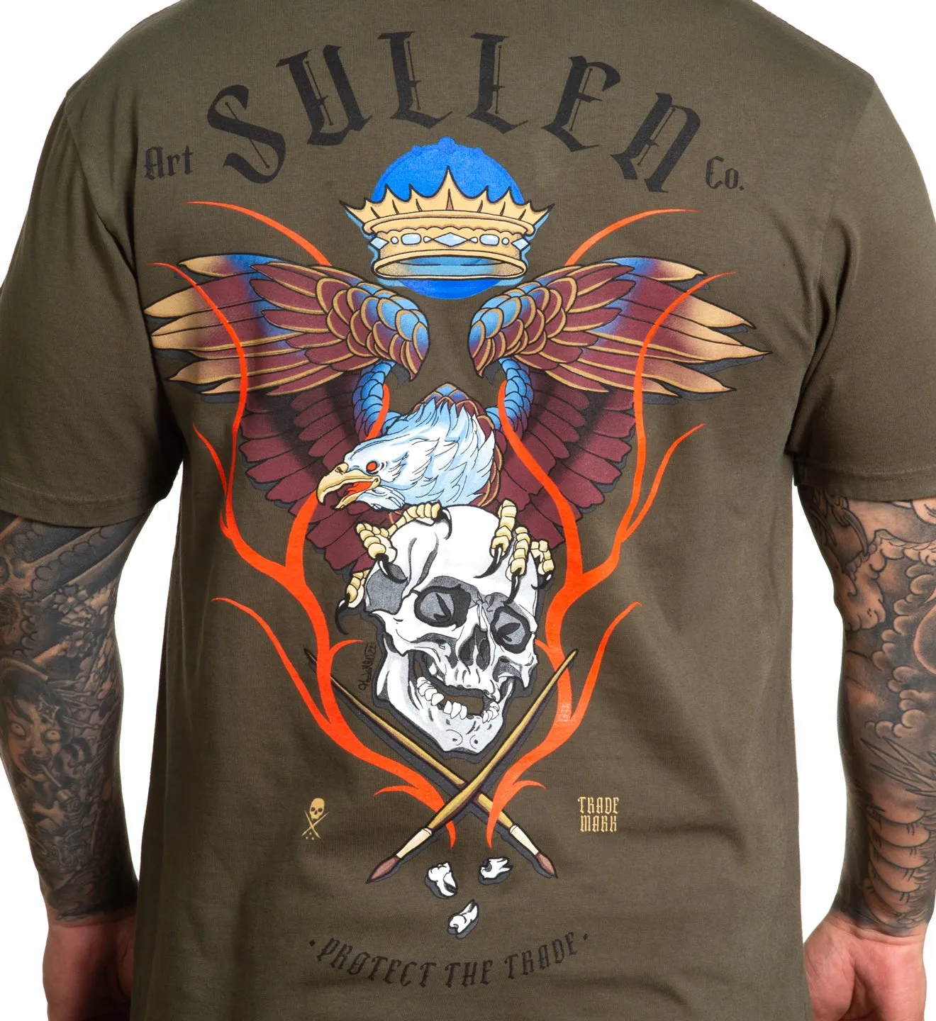 SULLEN Eagle Flame Men Graphic T-Shirt