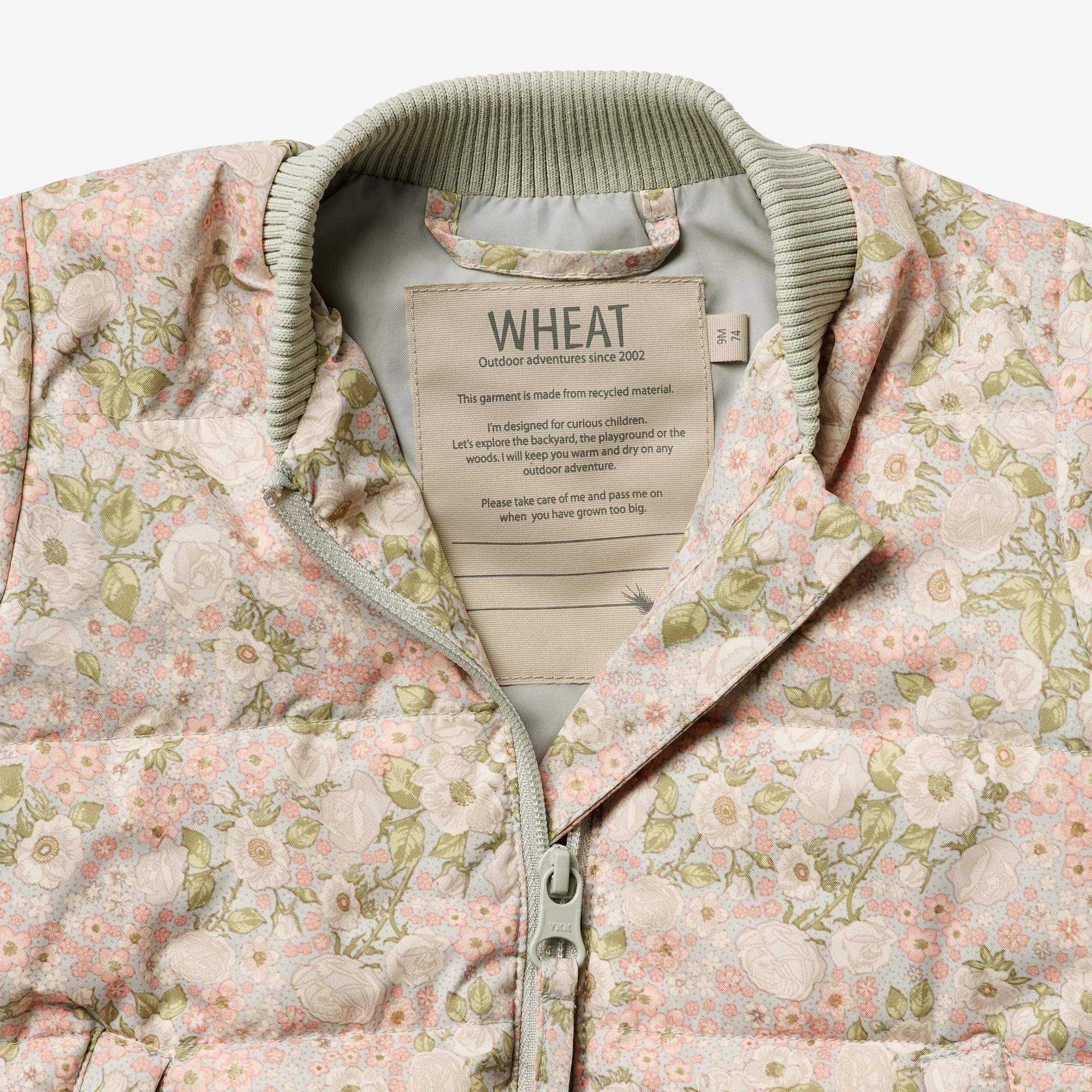 Summer Puffer Jacket Malo - sea salt roses