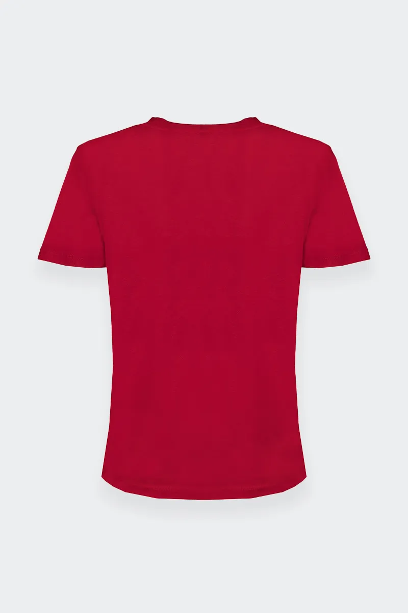 T-SHIRT IN COTONE ROSSA