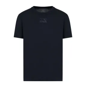 T-SHIRT IN MERCERIZED COTTON Man Navy