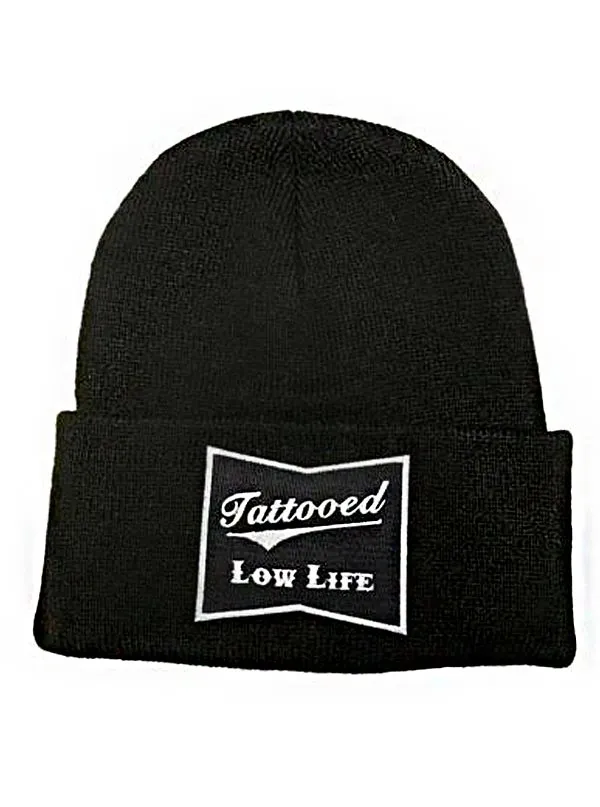 Tattooed Low Life Knit Beanie