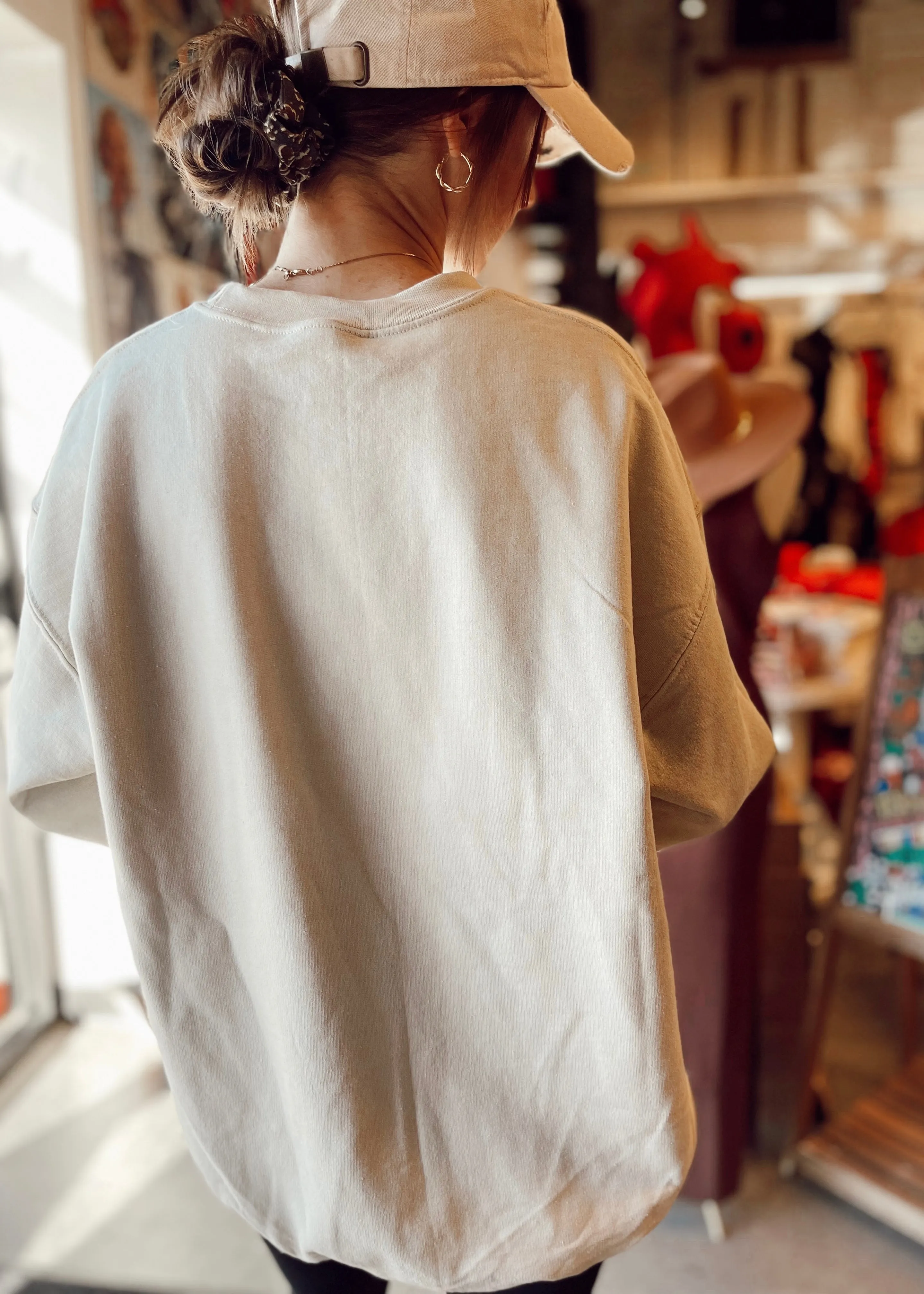 Thankful Pumpkin Sweatshirt | Sand