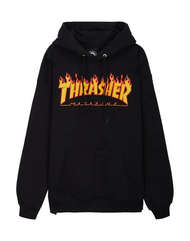 THRASHER  |Unisex Cotton Logo Skater Style Hoodies