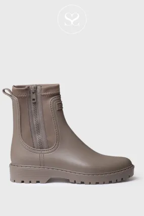 TONI PONS CLAIS TAUPE STRETCH ANKLE CHELSEA BOOTS